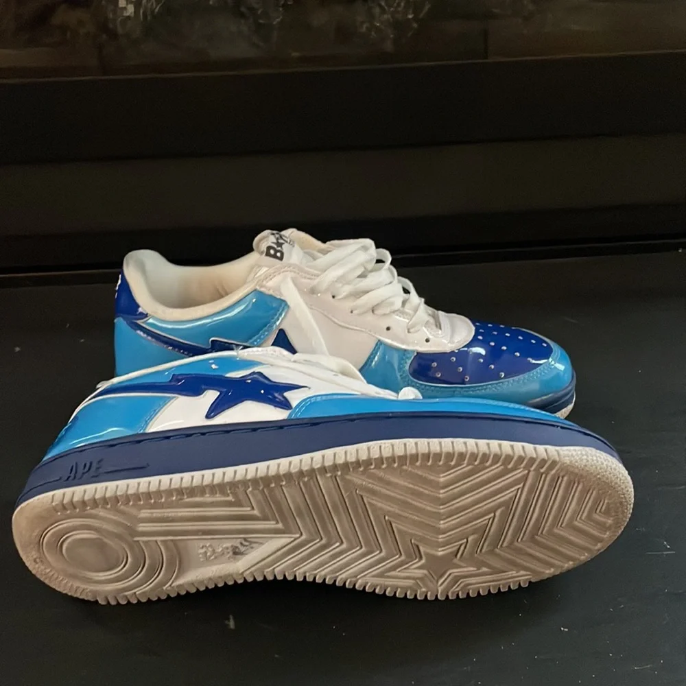 A Bathing Ape Bape Sta Navy FS-001 Sneaker DS Size 13 Used excellent condition - Picture 10 of 14